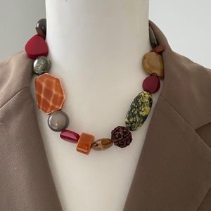 Multicolored beaded necklace